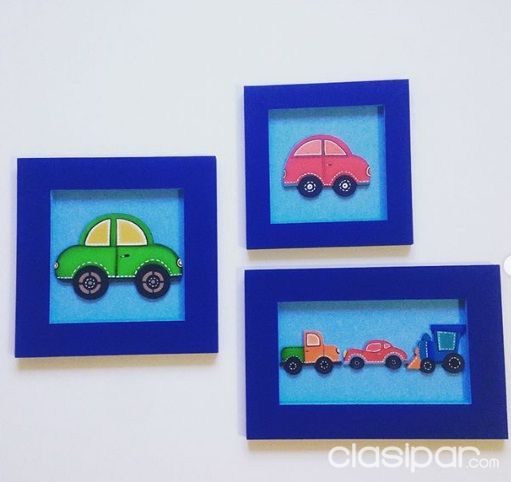 Set de cuadritos infantiles | Clasipar Arte - Antigüedades - Set de cuadritos infantiles