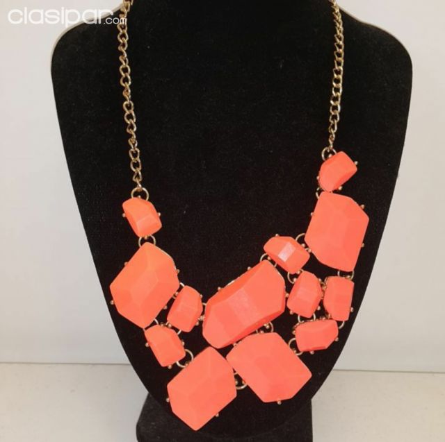 COLLAR NARANJA FLUOR | Clasipar Relojes - Joyas - Accesorios - COLLAR NARANJA FLUOR