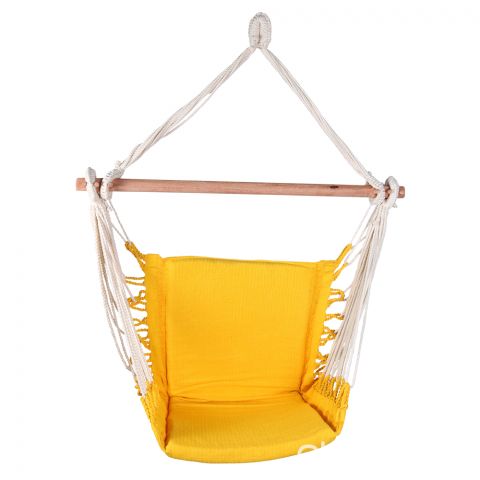 HAMACA PARAGUAYA TIPO SILLA COLOR AMARILLO | Clasipar Artesanías - HAMACA PARAGUAYA TIPO SILLA COLOR AMARILLO