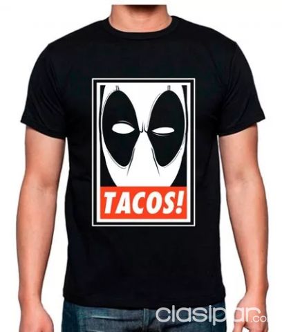 REMERA PARA CABALLERO DISEÑO TACOS - TALLE L | Clasipar Ropa y calzados - REMERA PARA CABALLERO DISEÑO TACOS - TALLE L