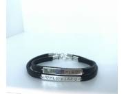 Pulsera de cuero con Plata. | Â BambĂș Joyas Pulsera de cuero con Plata. | Â BambĂș Joyas en Clasipar.com