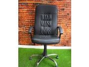 SILLA DE OFICINA DE ECO CUERO PATAS CROMADAS SILLA DE OFICINA DE ECO CUERO PATAS CROMADAS
