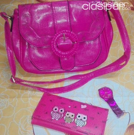 COMBO CARTERA MAS RELOJ Y BILLETERA PARA DAMA | Clasipar Relojes - Joyas - Accesorios - COMBO CARTERA MAS RELOJ Y BILLETERA PARA DAMA