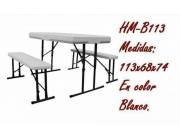 MESA CON BUTACAS DESARMABLE | Clasipar Muebles - MESA CON BUTACAS DESARMABLE