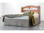 CABECERA DE MADERA Y HIERRO. PARA SOMMIER DE 2.00x2.00m. CABECERA DE MADERA Y HIERRO. PARA SOMMIER DE 2.00x2.00m.