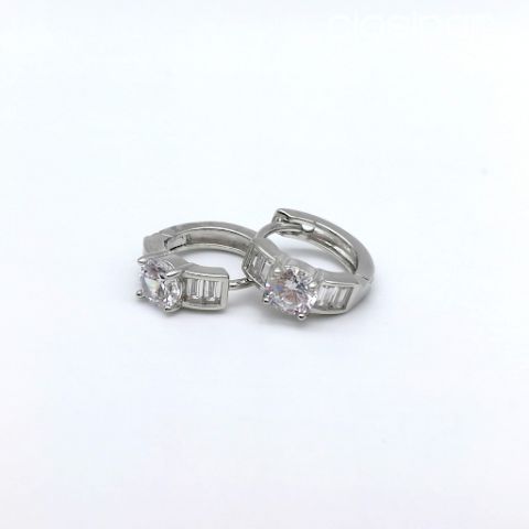 ARGOLLA DE PLATA CON CIRCONES | Clasipar Relojes - Joyas - Accesorios - ARGOLLA DE PLATA CON CIRCONES