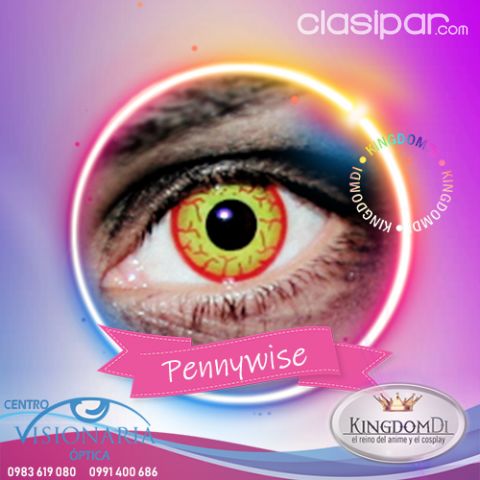 Lentes de Contacto para Halloween Pennywise It | Clasipar Salud y belleza - Lentes de Contacto para Halloween Pennywise It