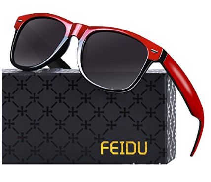 GAFAS DE SOL MARCA FEIDU MOD. 001 COLOR NEGRO/ROJO | Clasipar Relojes - Joyas - Accesorios - GAFAS DE SOL MARCA FEIDU MOD. 001 COLOR NEGRO/ROJO