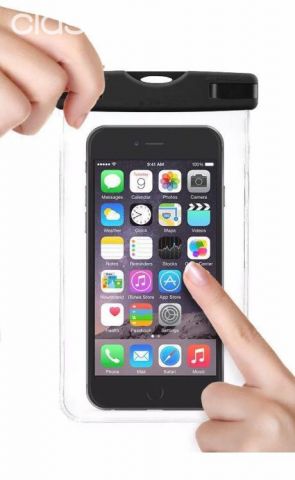 Protector de celular 100% a prueba de agua color negro | Clasipar Accesorios para celulares - Protector de celular 100% a prueba de agua color negro