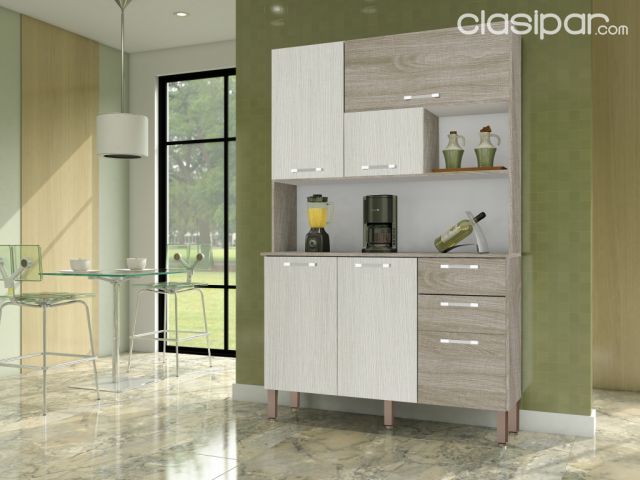 MUEBLE DE COCINA - KIT LANCER NOGAL ARENA/ NOGAL I825 | Clasipar Muebles - MUEBLE DE COCINA - KIT LANCER NOGAL ARENA/ NOGAL I825