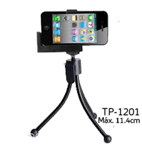 Lote de 50 pcs minitripodes para teléfonos TP-1201 | Clasipar Accesorios para celulares - Lote de 50 pcs minitripodes para teléfonos TP-1201