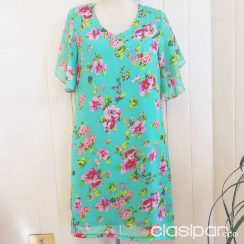 VESTIDO TUNICA DE GASA - TALLE M/L | Clasipar Ropa y calzados - VESTIDO TUNICA DE GASA - TALLE M/L