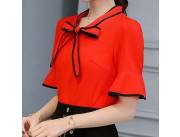 BLUSA ROJAS CON MANGAS TALLE M/L BLUSA ROJAS CON MANGAS TALLE M/L