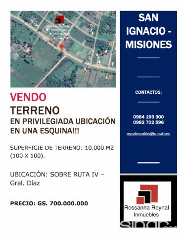 VENDO TERRENO EN SAN IGNACIO, MISIONES!!! | Clasipar Terrenos - VENDO TERRENO EN SAN IGNACIO, MISIONES!!!