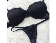 CONJUNTO DE PUSH UP NEGRO - TALLE G CONJUNTO DE PUSH UP NEGRO - TALLE G