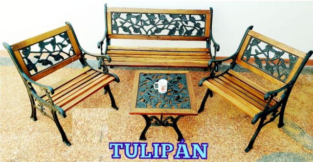 JUEGO DE JARDÍN TULIPÁN - COLOR NEGRO | Clasipar Muebles - JUEGO DE JARDÍN TULIPÁN - COLOR NEGRO