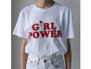 Remera basica para dama Girl Power- TALLE P Remera basica para dama Girl Power- TALLE P