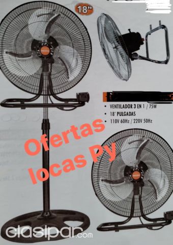 Ventiladores 3 en1 Megaestar | Clasipar TV - Audio - Video - Ventiladores 3 en1 Megaestar