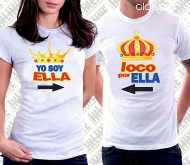 COMBO DE REMERAS PARA EL Y ELLA - TALLE M | Clasipar Ropa y calzados - COMBO DE REMERAS PARA EL Y ELLA - TALLE M