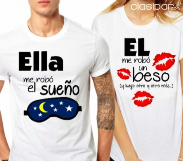 COMBO DE REMERAS PARA EL Y ELLA - TALLE L | Clasipar Ropa y calzados - COMBO DE REMERAS PARA EL Y ELLA - TALLE L