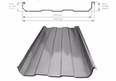 Chapa metálica Cincalum calibre N°24 KR-18 | Clasipar Construcción - Chapa metálica Cincalum calibre N°24 KR-18