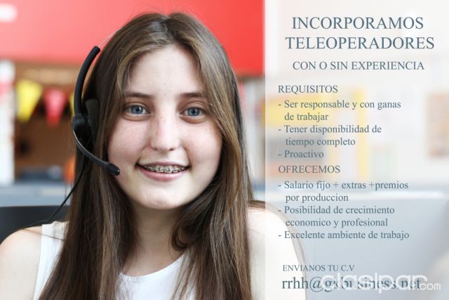 CONTRATAMOS JÓVENES CON O SIN EXPERIENCIA PARA EL ÁREA DE TELEMARKETING!!!! | Clasipar Administración - CONTRATAMOS JÓVENES CON O SIN EXPERIENCIA PARA EL ÁREA DE TELEMARKETING!!!!