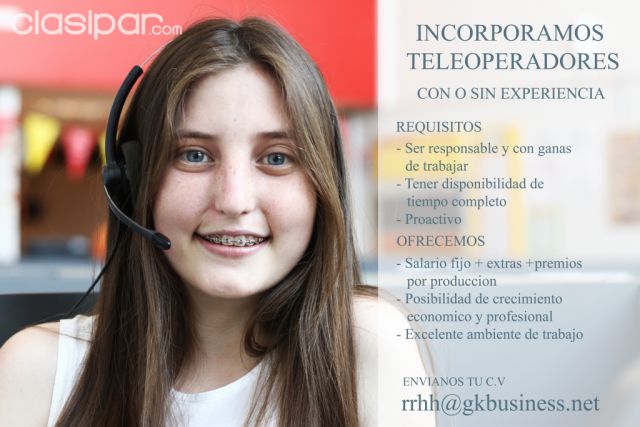 CONTRATAMOS JÓVENES CON O SIN EXPERIENCIA PARA EL ÁREA DE TELEMARKETING!!!! | Clasipar Secretaria - CONTRATAMOS JÓVENES CON O SIN EXPERIENCIA PARA EL ÁREA DE TELEMARKETING!!!!