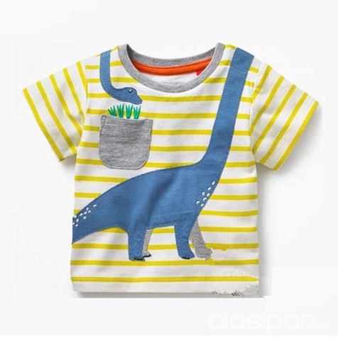 REMERA CON DISEÑO DE DINOSAURIO - 3 AÑOS | Clasipar Ropa para bebés y niños - REMERA CON DISEÑO DE DINOSAURIO - 3 AÑOS