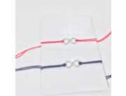 PAR DE PULSERA DE HILO NUDO - INFINITO PAR DE PULSERA DE HILO NUDO - INFINITO