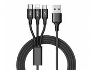 CABLE USB 3 EN 1 1.2M - NEGRO
