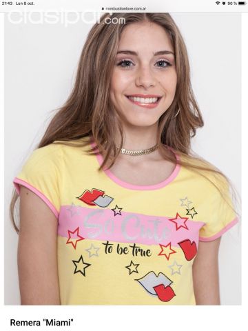 REMERA PARA ADOLESCENTES TEENS - TALLE 18 | Clasipar Ropa y calzados - REMERA PARA ADOLESCENTES TEENS - TALLE 18