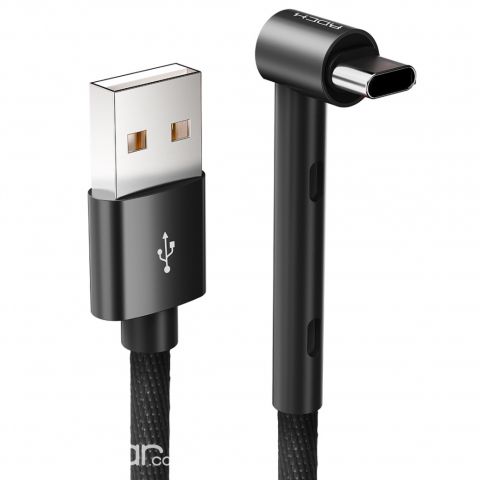 ROCK RCB0655 CABLE TIPO-C BLACK | Clasipar Accesorios para celulares - ROCK RCB0655 CABLE TIPO-C BLACK