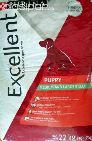 Balanceados para perros S/ Premiun Purina EXCELLENT para Cachorros, de todas las razas. | Clasipar Perros - Gatos - Balanceados para perros S/ Premiun Purina EXCELLENT para Cachorros, de todas las razas.
