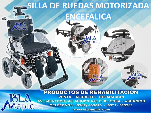 SILLA DE RUEDAS MOTORIZADA ENCEFÁLICAS | Clasipar Salud y belleza - SILLA DE RUEDAS MOTORIZADA ENCEFÁLICAS