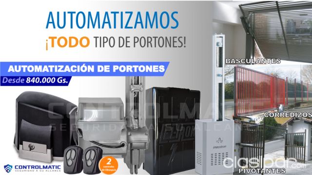 MOTOR PARA PORTON, PORTON A CONTROL, PORTON ELÉCTRICO, CORREDIZO, BASCULANTE, PIVOTANTE | Clasipar Oficios / Técnicos / Profesionales - MOTOR PARA PORTON, PORTON A CONTROL, PORTON ELÉCTRICO, CORREDIZO, BASCULANTE, PIVOTANTE