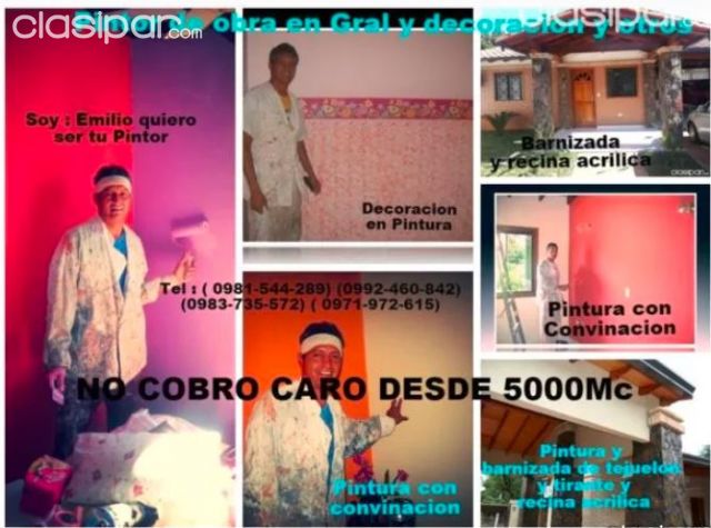 PINTOR DE OBRAS | Clasipar Oficios / Técnicos / Profesionales - PINTOR DE OBRAS