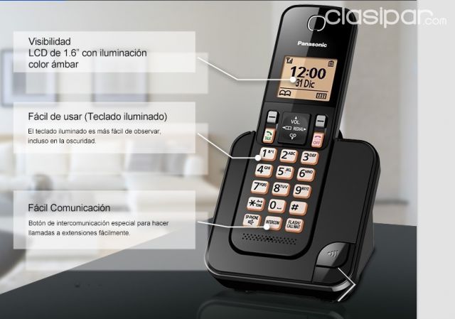 Telefono Inalambrico PANASONIC | Clasipar Celulares - Teléfonos - Telefono Inalambrico PANASONIC