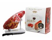 MINI JAMÓN SERRANO 1 KG, CON SOPORTE Y CUCHILLO MINI JAMÓN SERRANO 1 KG, CON SOPORTE Y CUCHILLO