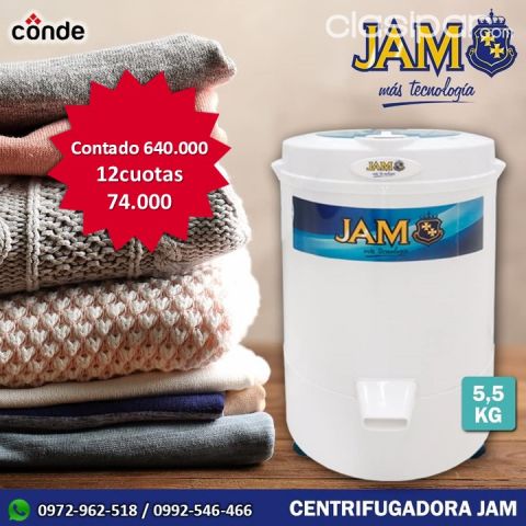 CENTRIFUGADORA JAM | Clasipar Electrodomésticos - CENTRIFUGADORA JAM