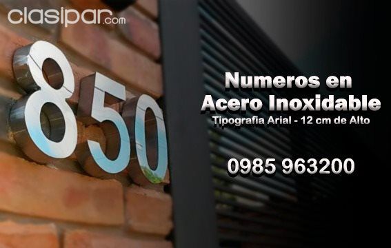Numeros en Acero Inoxidable | Clasipar Otros en hogar, muebles y jardín - Numeros en Acero Inoxidable