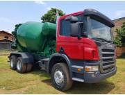 Scania P94 310 año 2007 6x4 Mecanico Con Aire y Hormigonera para 8metros cúbicos Scania P94 310 año 2007 6x4 Mecanico Con Aire y Hormigonera para 8metros cúbicos