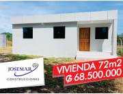 CASA ECONOMICA TECHO DE CHAPA TRES DORMITORIOS 68.500.000 GS. 72m2 CASA ECONOMICA TECHO DE CHAPA TRES DORMITORIOS 68.500.000 GS. 72m2