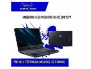 NOTEBOOK GAMER ACER PREDATOR HELIOS 300 2019 NOTEBOOK GAMER ACER PREDATOR HELIOS 300 2019