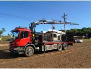 Scania 94G 260 6x2 con Grua Hiab 155-5 y Plataforma Scania 94G 260 6x2 con Grua Hiab 155-5 y Plataforma