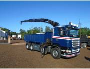 Scania R480 8x2 TUMBA Y GRUA HIAB 166-3 ANO 2008 Scania R480 8x2 TUMBA Y GRUA HIAB 166-3 ANO 2008