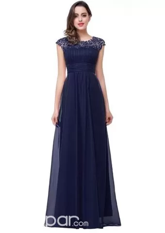 Alquiler De Vestidos Para Eventos Vestido Color Azul Marino Con