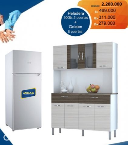 SUPER COMBO !! HELADERA + MUEBLE DE COCINA !! NUEVOS CON GARANTÍA ... SUPER COMBO !! HELADERA + MUEBLE DE COCINA !! NUEVOS CON GARANTÍA ...